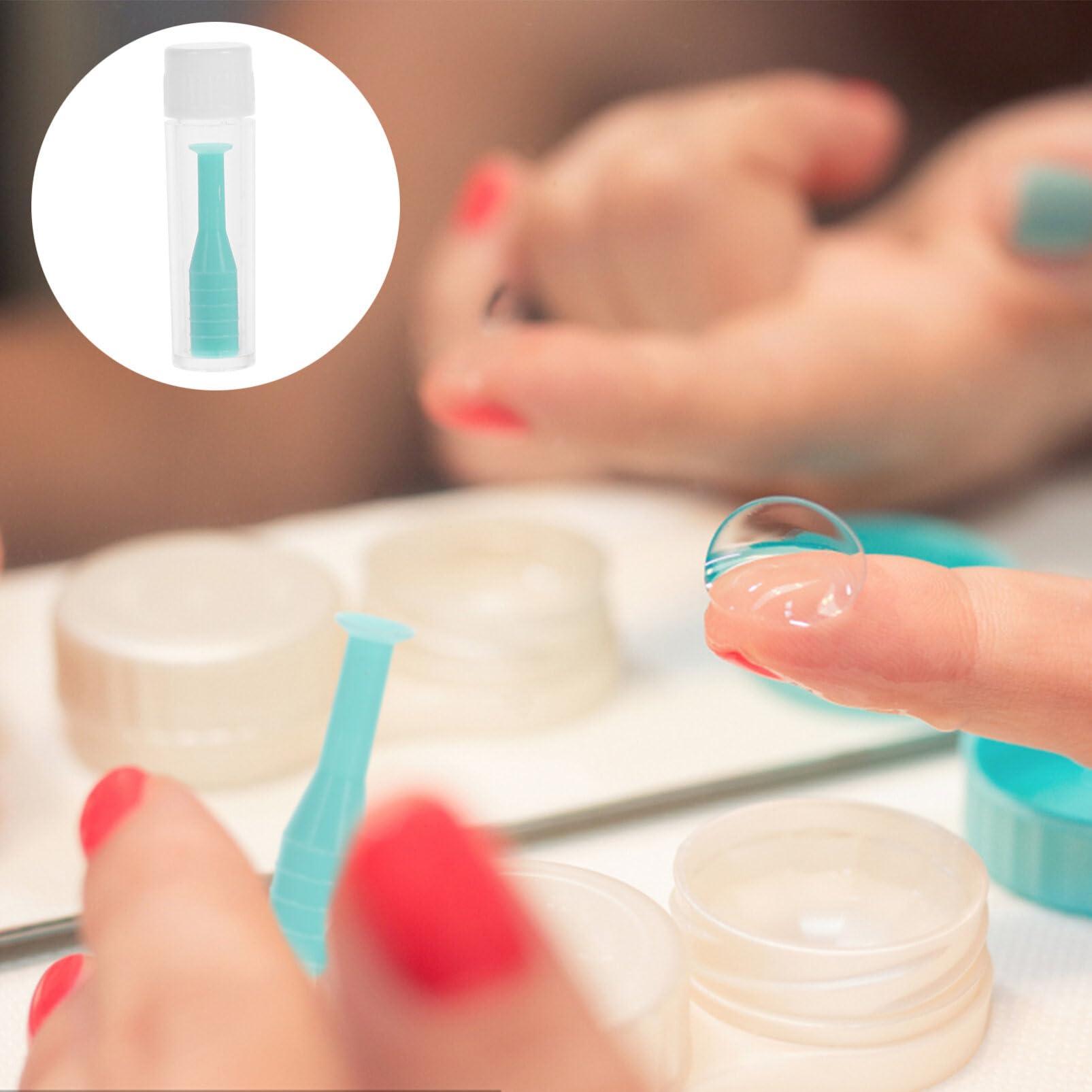 Milisten MILISTEN Soft Contact Lenses Remover 4Pcs Contact Lenses Remover Inserter Suction Stick Remover Lenses Inserter Plunger Remover for Travel Daily Use Home (Green) Lens Suction Cup