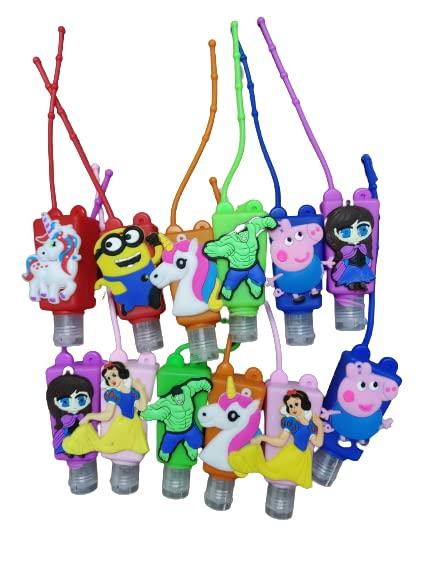 MEMIAN MEMIAN Hand Sanitizer Holder-Keychain Empty Travel Size For Backpack Small Sanitizer Refillable Bottles for Kids (Set 8)