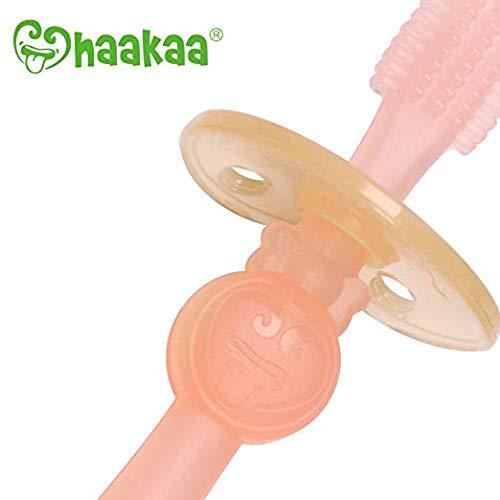 haakaa haakaa 360ø Silicone Baby Toothbrush Teether with Suction Base Infant Toothbrush Training Massage.