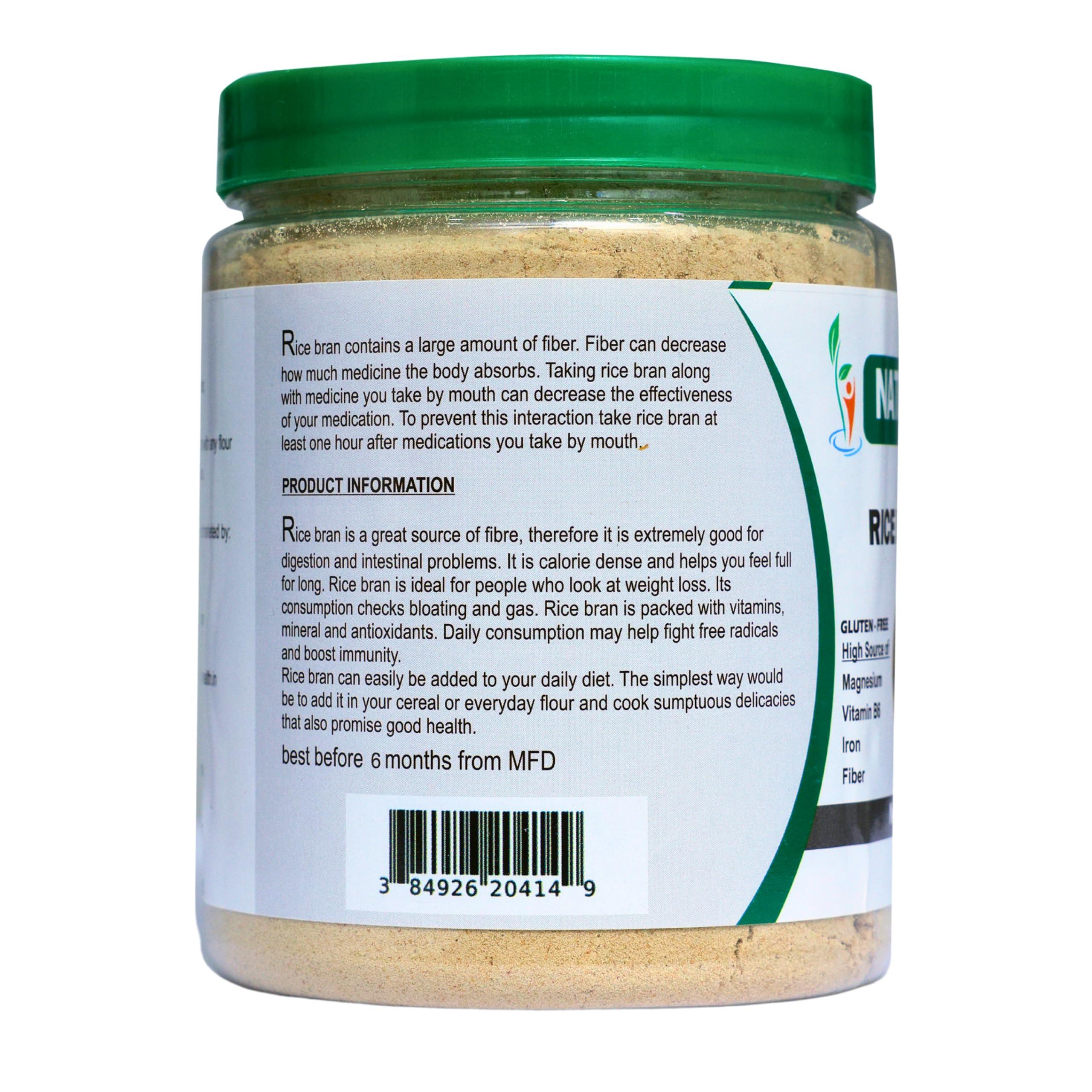 venus foods Nature health organic purified rice bran powder (stabilized) 200g