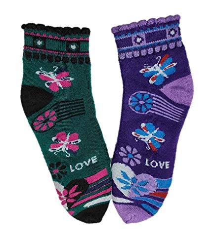 Yashvin Yashvin Women's Warm Socks With Comfort Ankle Length Floral Printed Thumb Socks Model JI-MI01