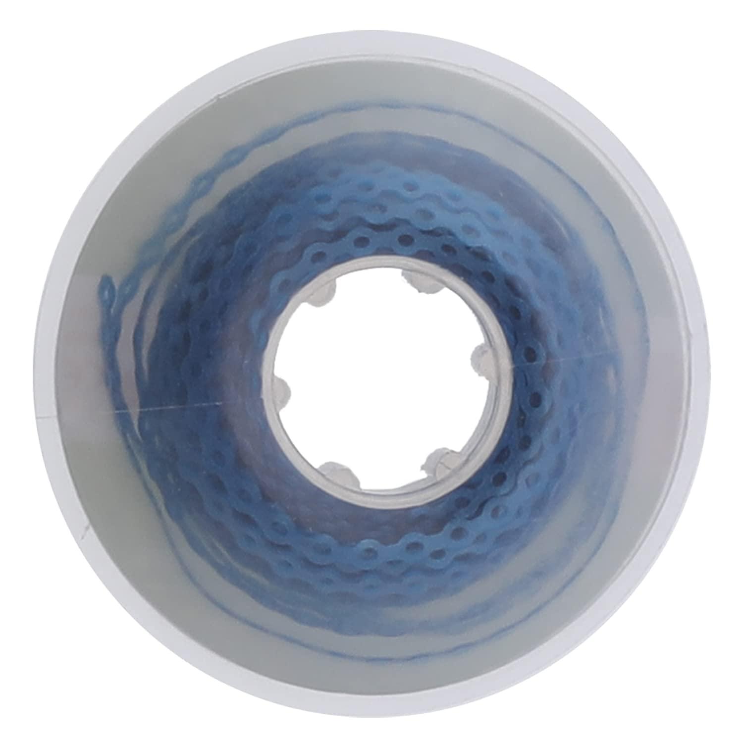 faruijie Colourful Dental Orthodontic Elastic Rubber Band Power Chain for Braces Short Long Continuous Sizes Orthodontic Treatment 1 pc (Long, Navy blue)