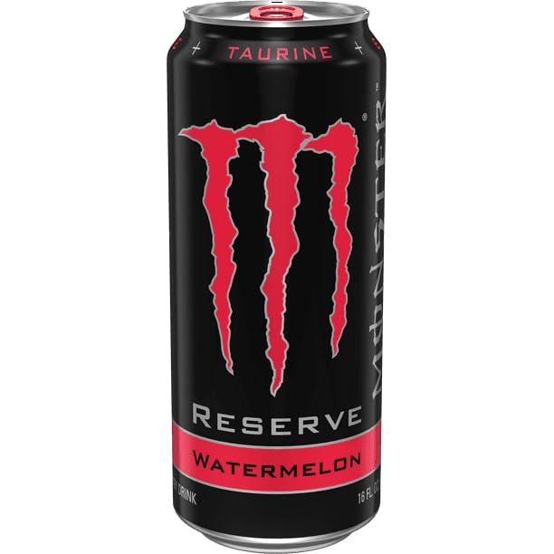 Monster Energy Monster Reserve Watermelon, Red, Carbonated Energy Drink 500ml (Pack Of 12)