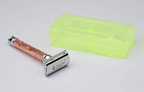 Pristine Pristine Shaving Double Edge Safety Razor PS - 515 CROME-COPPER PLATING (Close Comb)