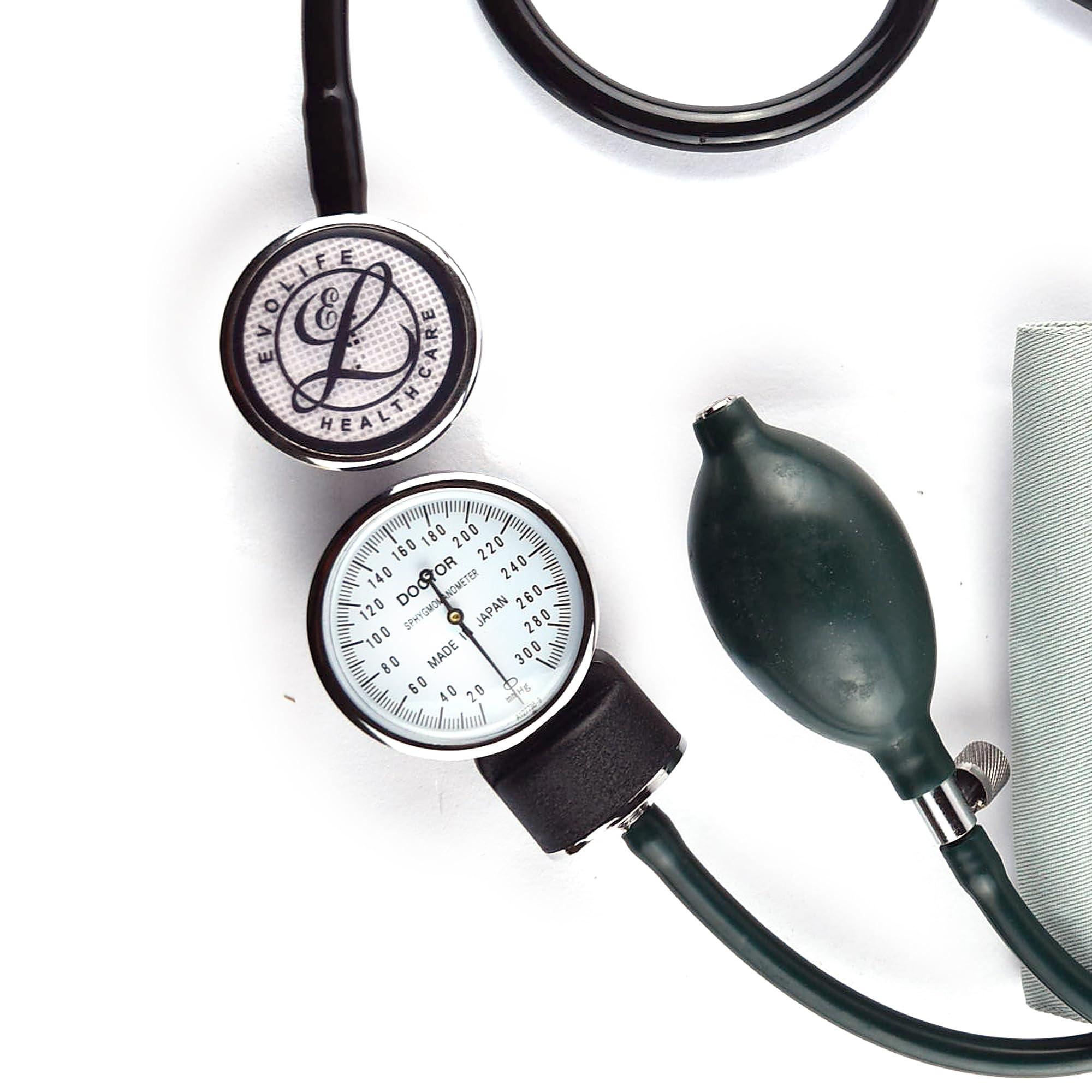 Dishan Dishan Dishan Manual Sphygmomanometer Doctor D for Aneroid Type Blood Pressure Monitor With Double Heart Stethoscope BP Machine