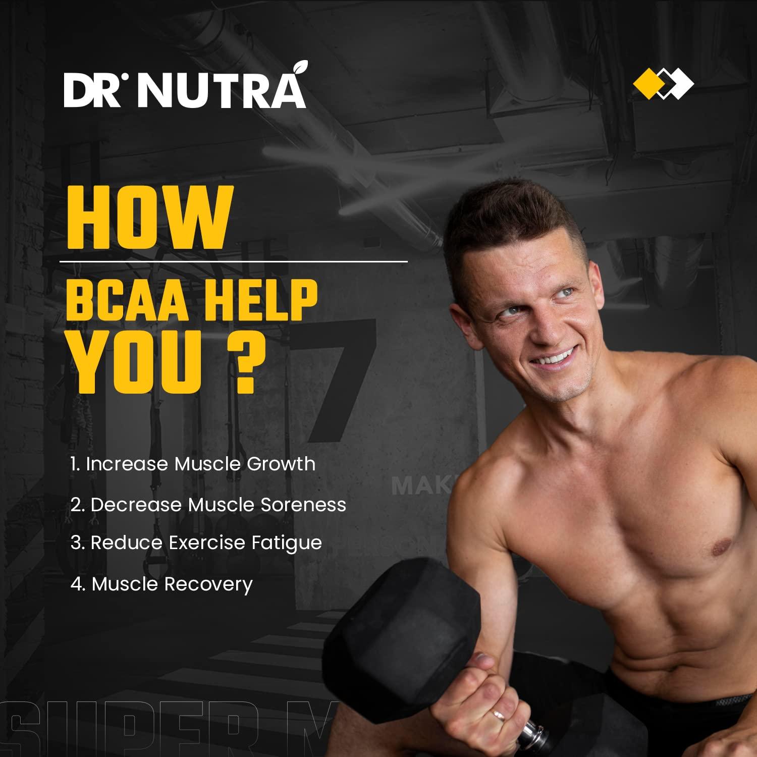 Dr.NUTRA Dr.NUTRA BCAA 2:1:1 Vegan BCAA Powder, 5 Grams of Amino Acids, Caffeine Free, Pure Powder Pre-Post Workout (Green Tea)