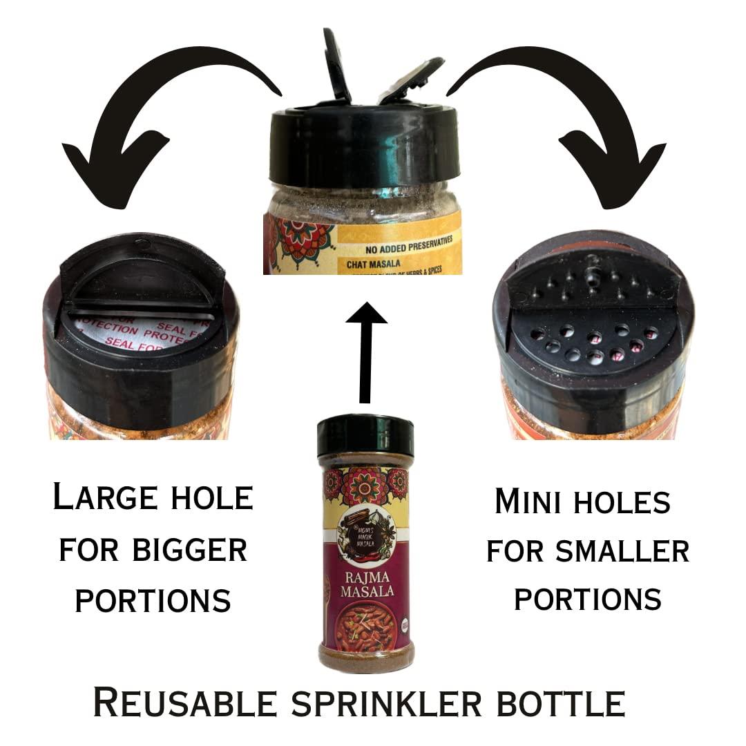 MOM\'S MAGIK MASALA Ang Mom\'s Magik Rajma Masala Powder | Perfect For Cooking | Hygienically Packed | For Delicious & Flavourful Cooking | 100% Organic Pure Natural 200Gm