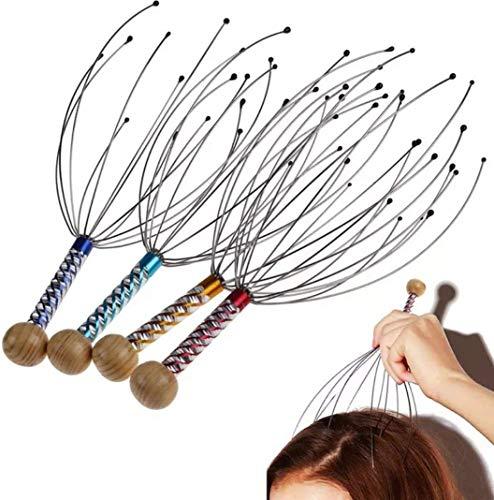 Spefez Spefez Scalp Massage Machine Head Massager Scalp Scratcher 12 Fingers/8 Fingers Rollers Ball Head Scratcher For Head Massage Body Relaxing Hair Massage Combo(MultiColor) (Combo)