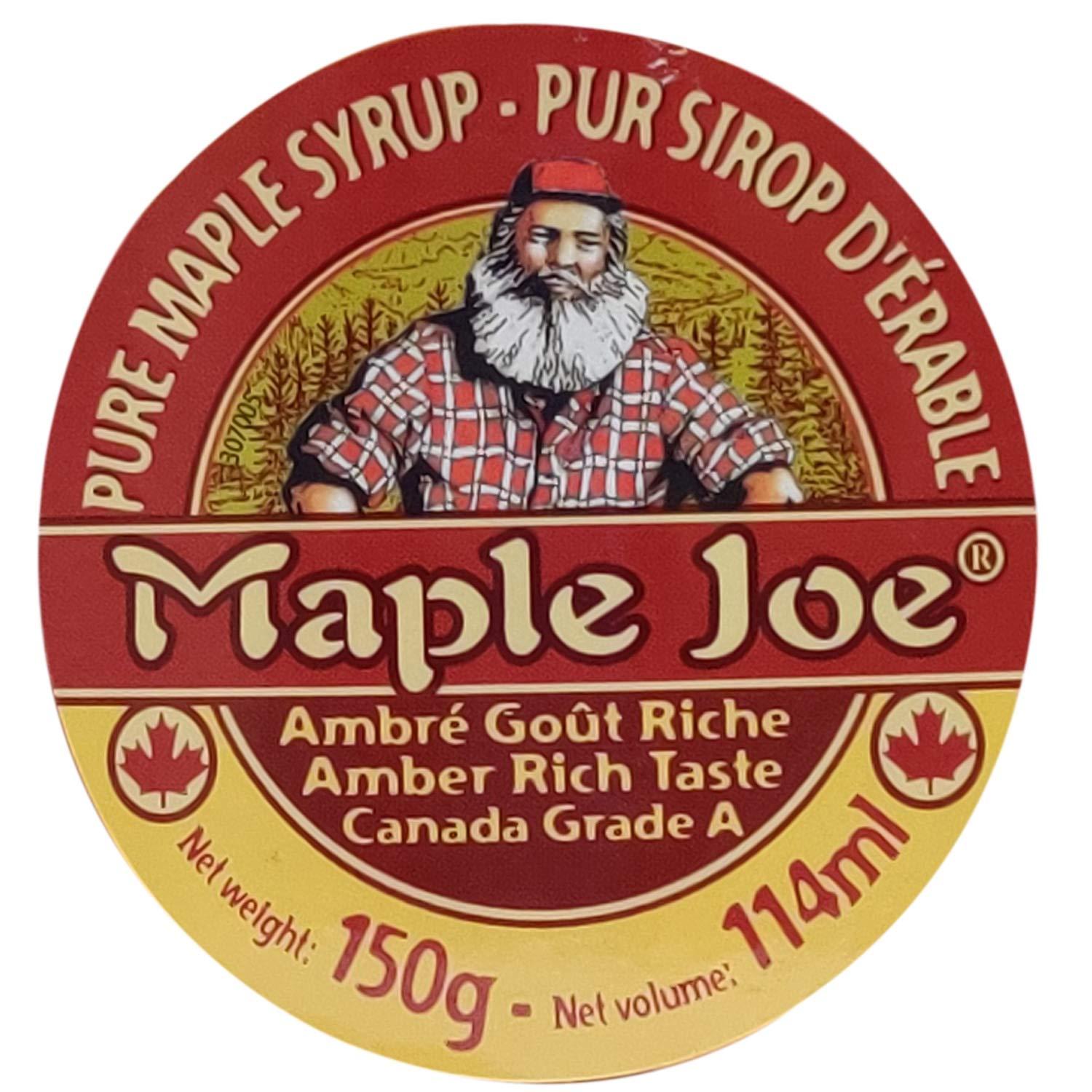 Maple Joe Maple Joe Canadian Grade A Maple Syrup, 150g | Vegan | Light and Delicate | No Additives, No Added Colours, 150g