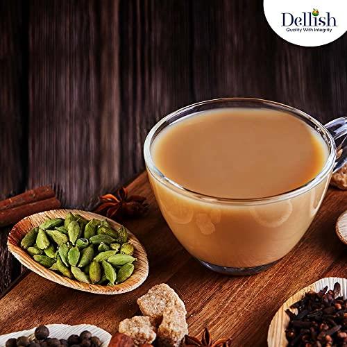 Dellish Dellish Green Cardamom 100g (Elaichi), 8mm Bold, Big Size, Whole Cardamom, 100% Natural, No Artificial Color