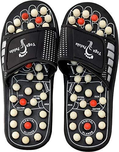 acs ACS Spring Acupressure and Magnetic Therapy Accu Paduka Black Chappal Slippers for Full Body Blood Circulation Massager (7)