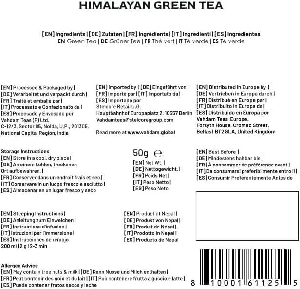 VAHDAM VAHDAM Himalayan Green Tea Gift Set | 100% Natural Ingredients, Packed and Sourced in India | Tea Gift Pack, Festive Gift Pack, Luxury Gift for Any Occasion