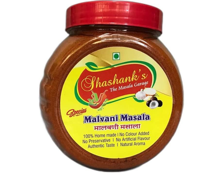 Shashank's Masala Garage Shashank Masala Garage, Special Malvani Masala, Spices, Konkani Coastal Recipe, Tasty Premium Blend of 30 spices from Konkan, 500g, Pack of 1