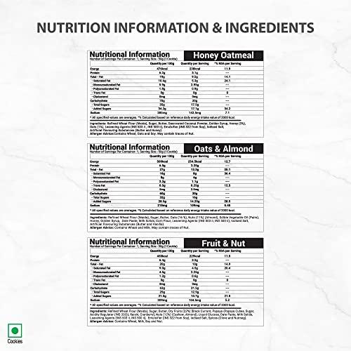 Unibic Foods UNIBIC The Cookie Factorie| Health Range Cookies| Premium Signature Assorted Cookies| Corporate Gifts | Millet| Ragi| Fruits & Nut| Oats| Almond| 300g