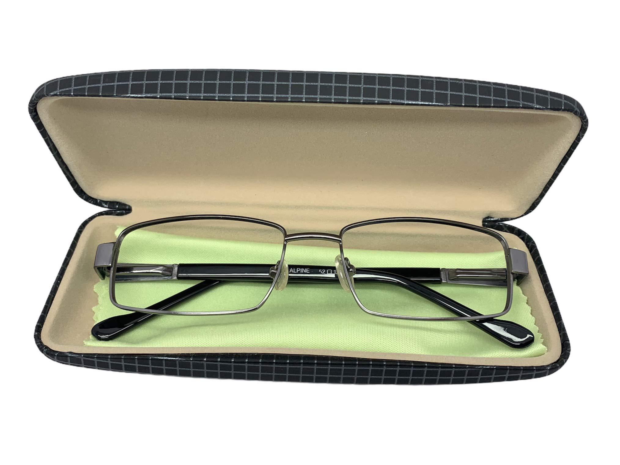 Generic Bifocal reading glasses With Antiglare Coating (Distance Zero Power and Near with +1.00 to +3.00) Bifocal Type (Round) Full frame (size =52 mm) (Gunmetal, 3.00)