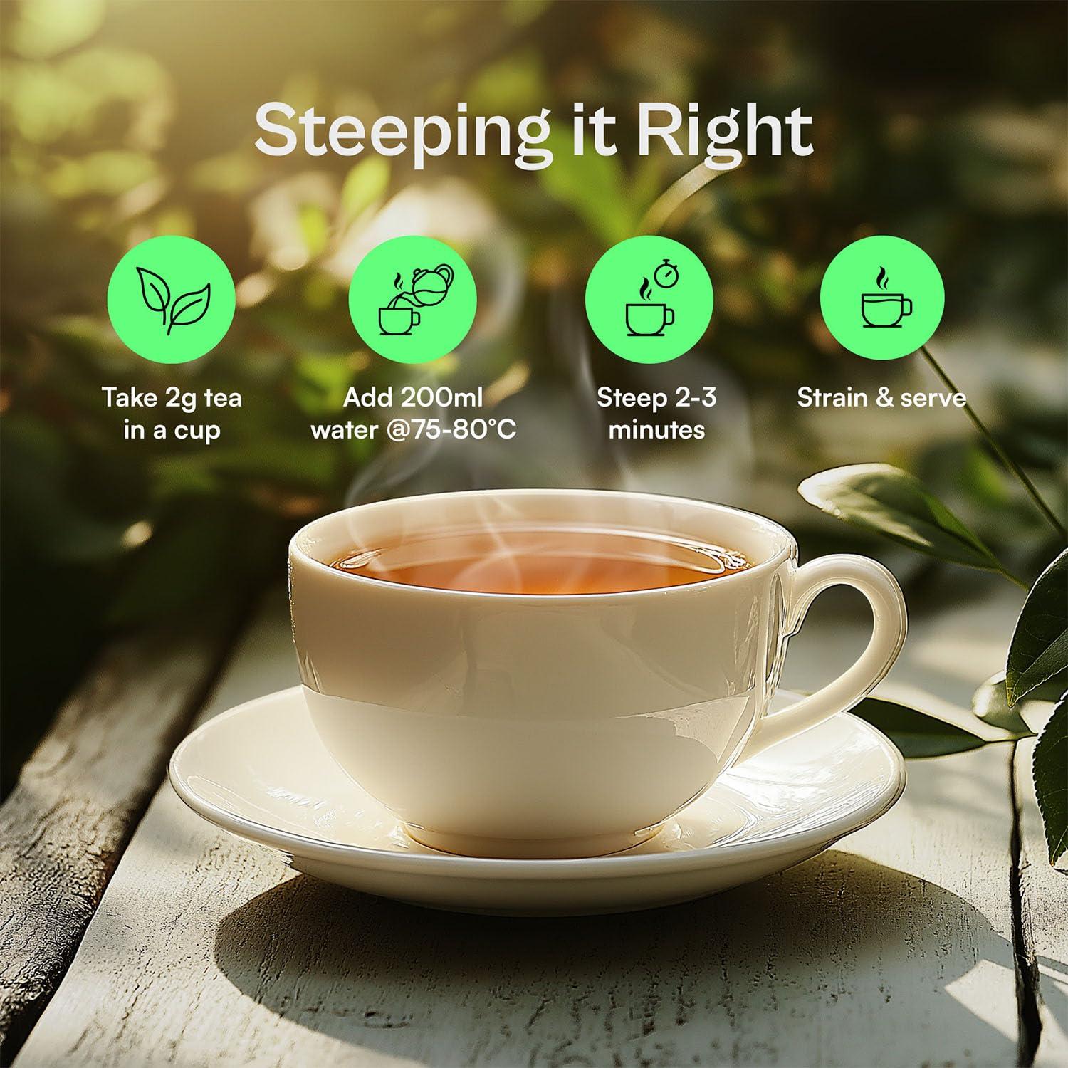 Udyan Tea Udyan Tea Moroccan Mint Green Tea, 100g (40 Cups) | Pure, Refreshing Green Tea Blend with Spearmint Leaves