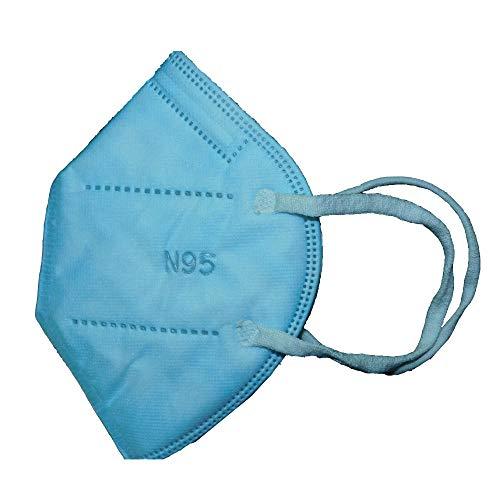 GAGO GAGO Protect 5Ply Face Mask | Protection Surgical Disposable | 5 ply SITRA Certified | Certified | Safe | Pack of 50 | Concealed Nose Clip (Blue)