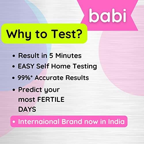Babi Babi ovulation test kit for women planning pregnancy - Pack of 20 strips