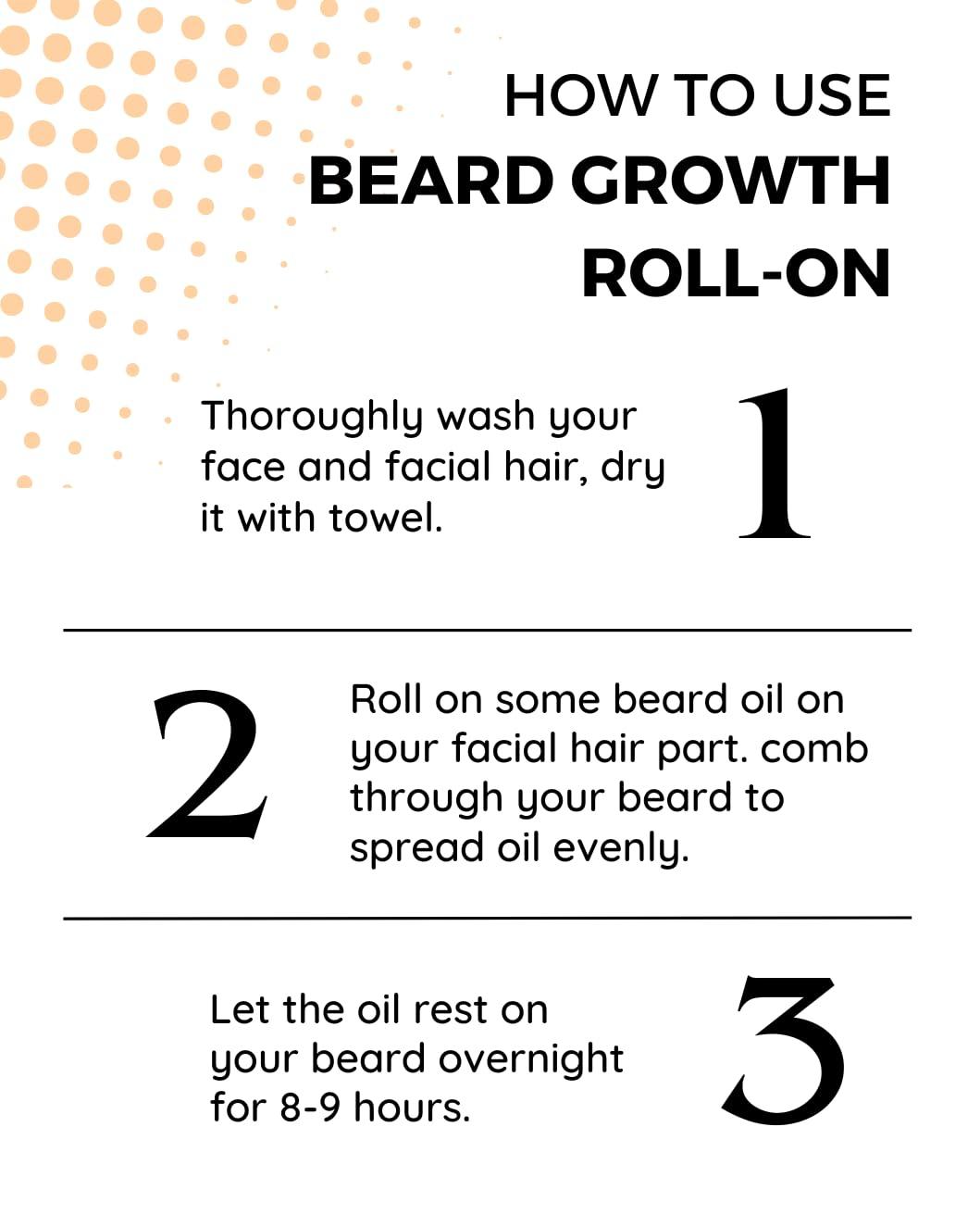 Haxxed Haxxed Beard growth roll on | Beard oil for Thicker, Longer, Patchy & Uneven Beard | Made with 12 nourishing oils | Fast beard growth | Made with 100% natural oils | Beard oil (50ml)