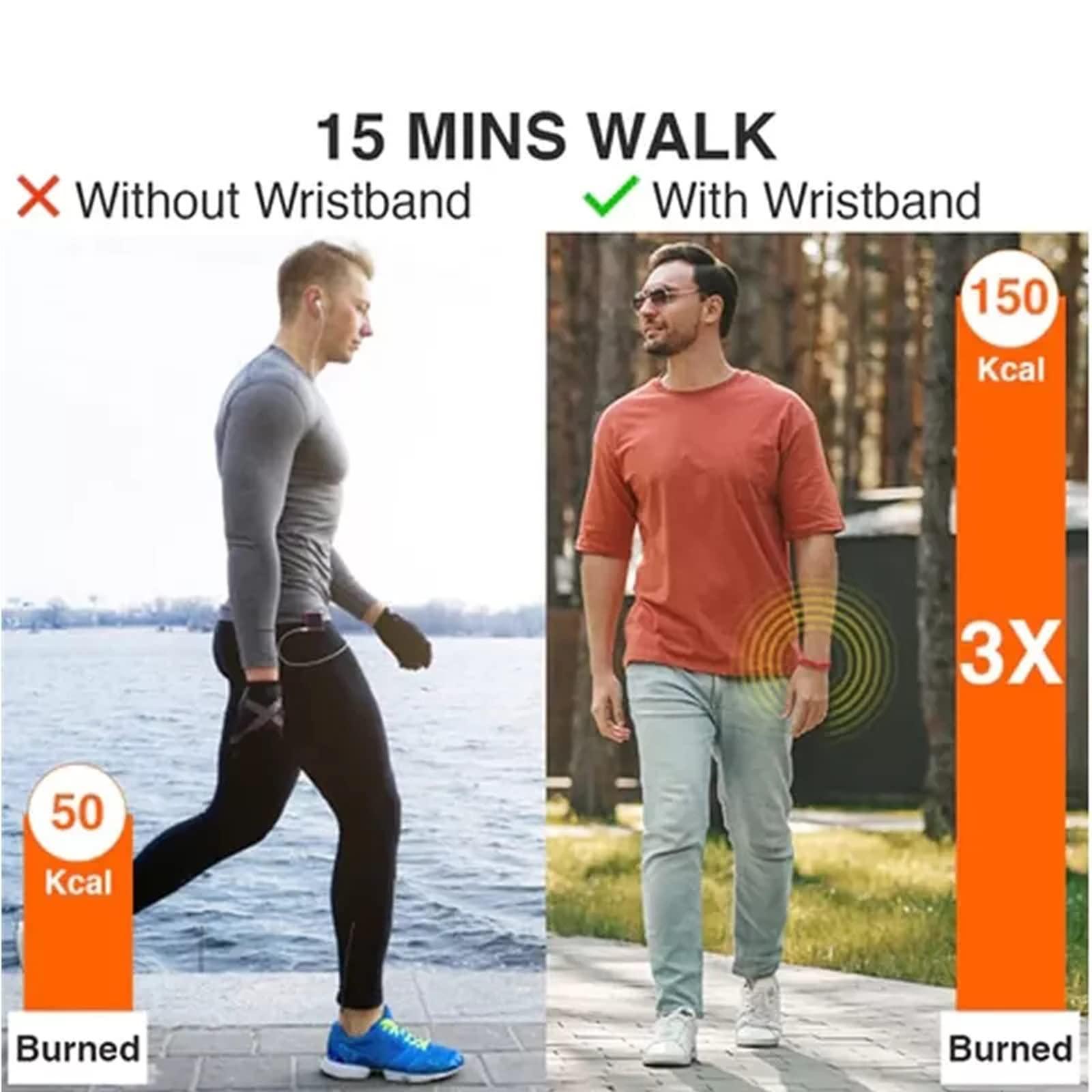 Wosxpgg Redup Far Infrared Negative Ions Wristband, Anti-Static Silicone Sports Bracelet for Men Women,Waterproof, Sweatproof, Washable (B)