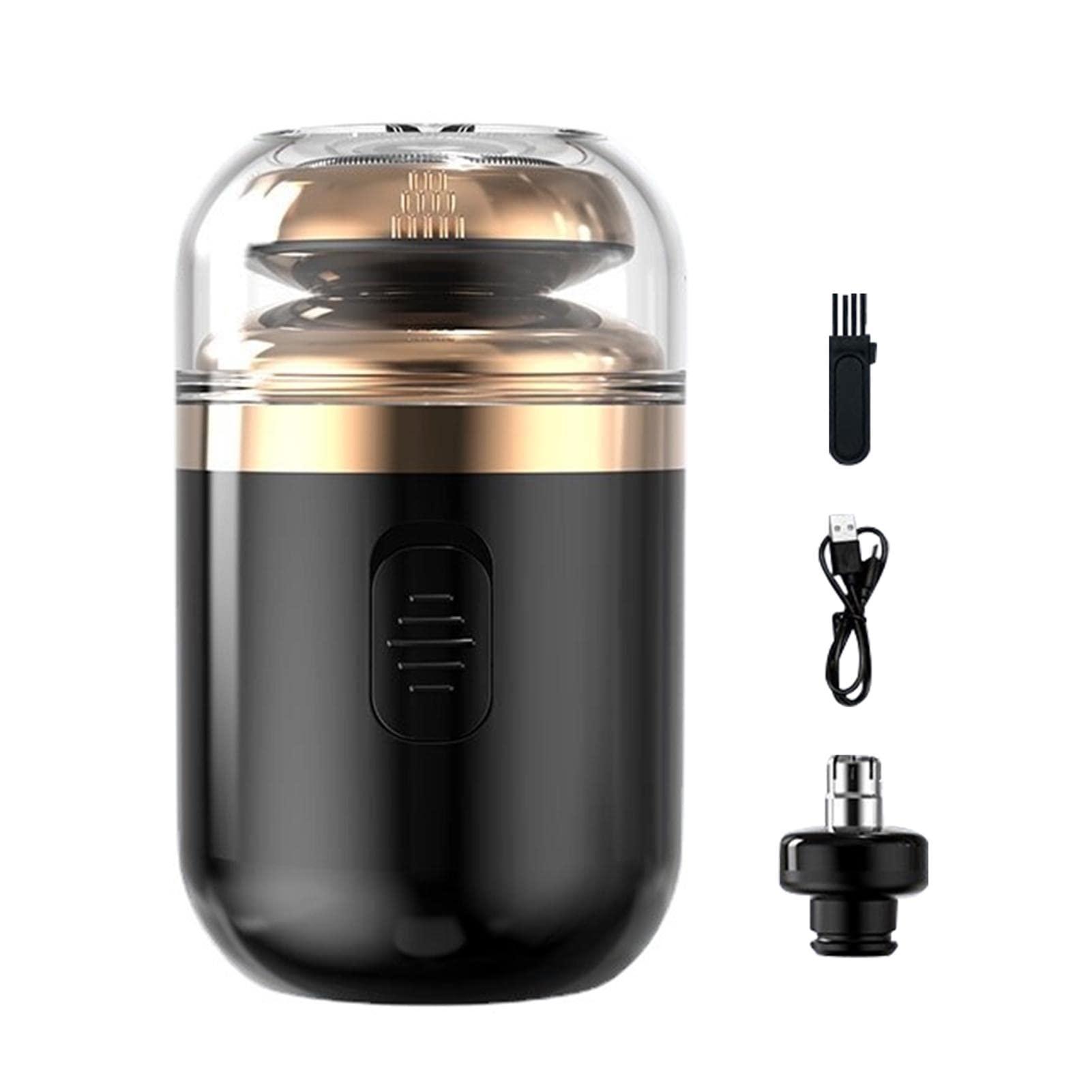 Tookie Tookie Mini Electric Shaver, Portable Automatic Razor For Men, Portable Pocket Shaver, Usb Rechargeable Rotary Shaver For Home, Car, Travel(Black)