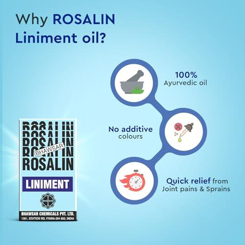 BHAWSAR ROSALIN, MAN AND WOMAN BHAWSAR Rosalin Liniment Oil 40 ml (Pack of 4)