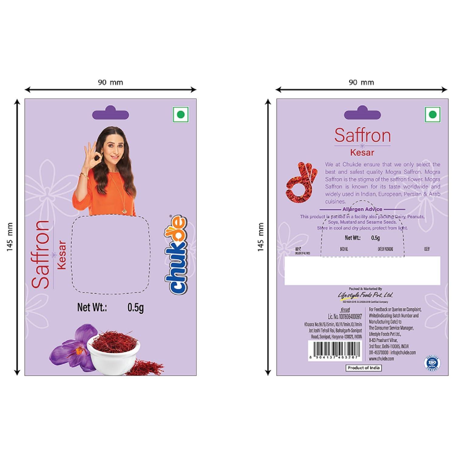 CHUKDE Chukde Kesar, Saffron, 0.5g