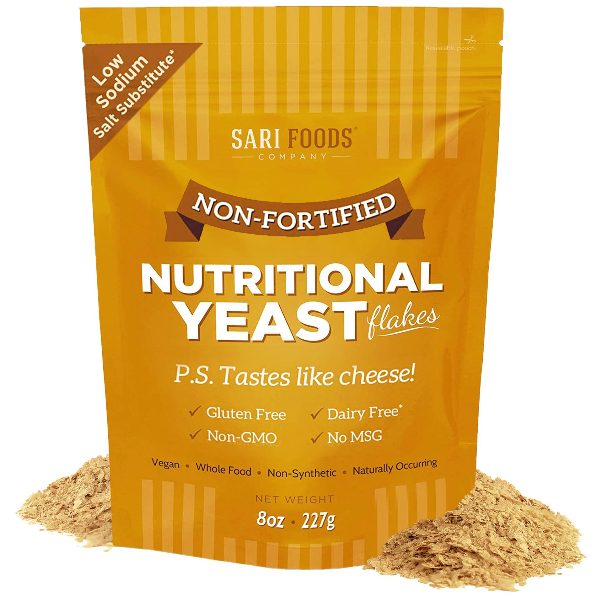 Sari Foods Co Sari Foods Co., Pure Natural Non-fortified Nutritional Yeast Flakes (8 oz.)