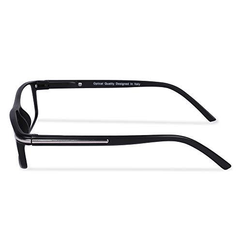FREDDY FREDDY Full Rim reading glasses for Men and women (Black, 1.50)