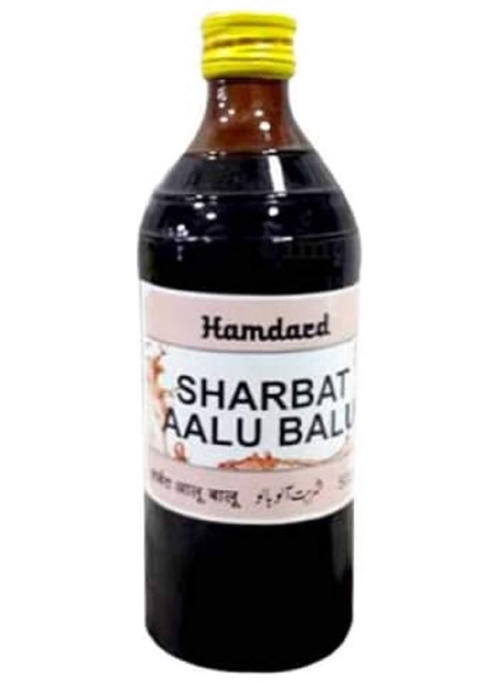 Hamdard Hamdard Sharbat Aalu Balu- 500 ml Each. Assists In Treating Gall Bladder Stones (Pack Of 2 Only)