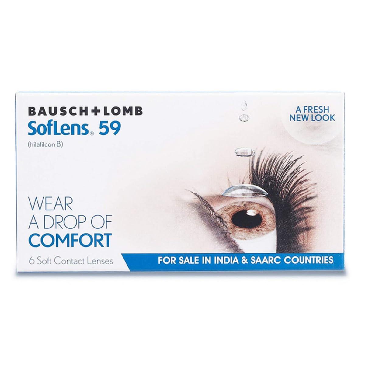Bausch + Lomb Bausch & Lomb Soflens59 Monthly Disposable Contact Lens (6 Lens Pack -1.75)