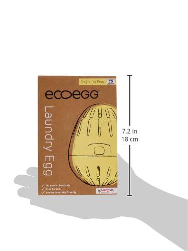 Ecoegg Ecoegg Laundry Egg | Detergent & Fabric Conditioner Replacement | Non bio, no enzymes, phosphates, bleach | Sensitive Skin | Orange Blossom 70 Washes (Fragrance Free)
