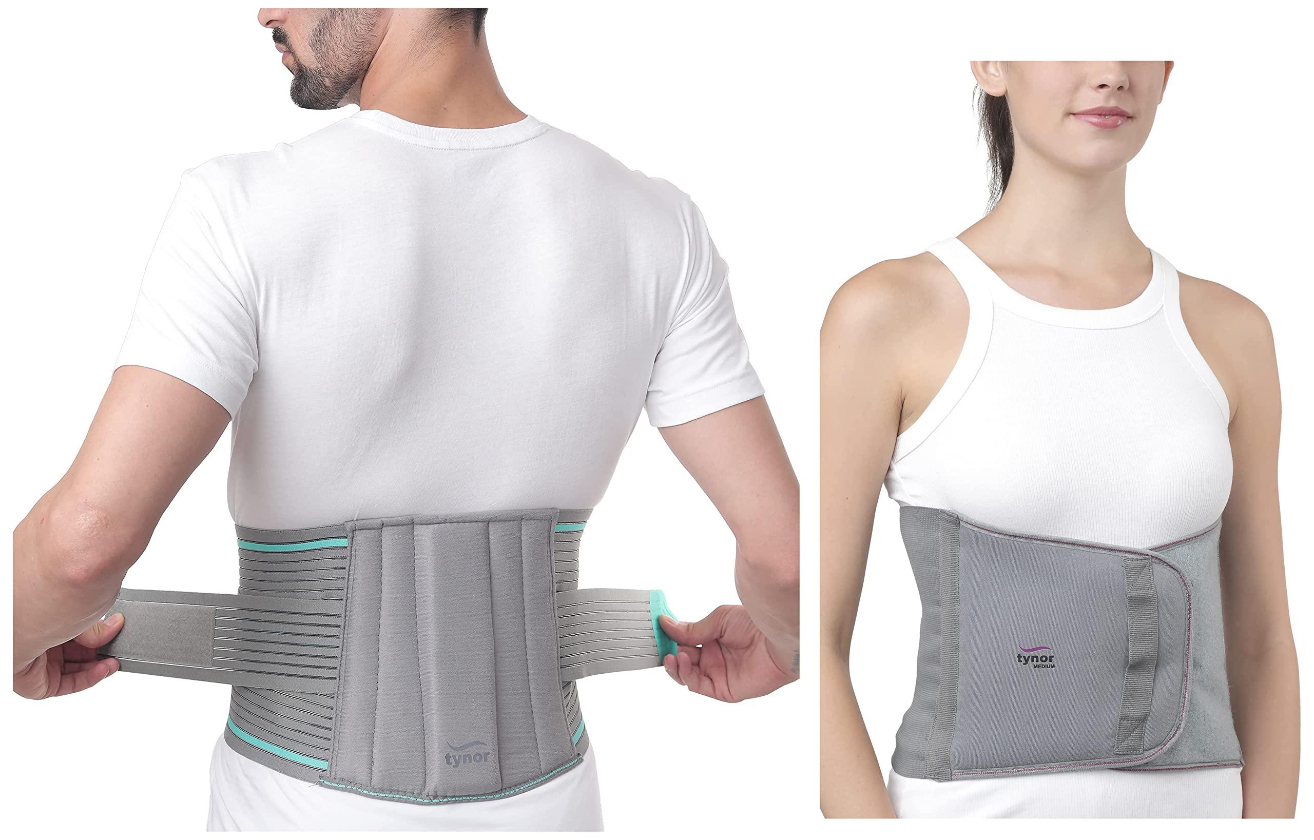 TYNOR TYNOR Lumbo Sacral Belt, Grey, Large, 1 Unit Abdominal Support 9\"/23cm, Grey, Medium, 1 Unit