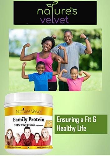 nature's velvet Natures Velvet Family Protein 100% Whey Protein (Unflavoured) 400gms