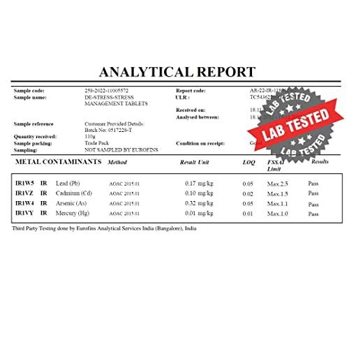 The Quin Co. The Quin Co. \"De-Stress\" | Manage Stress, Anxiety & General Wellbeing | 120 Ashwagandha Tablets - 1200Mg/ Serve, Pure Herb Extracts, Scientifically Formulated With Ashwagandha, Brahmi & Gotukola