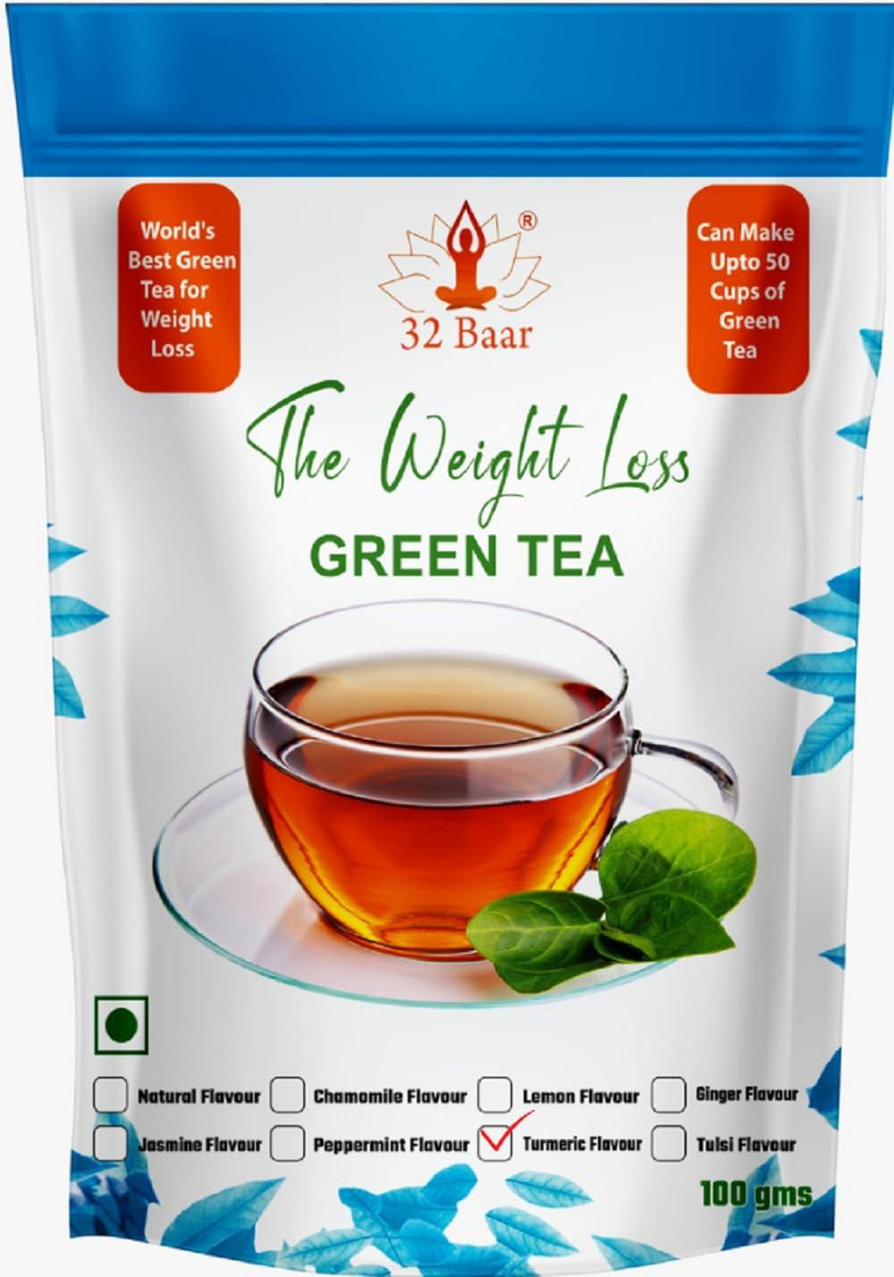 32 Baar 32 Baar ORGANIC GREEN TEA (Turmeric)