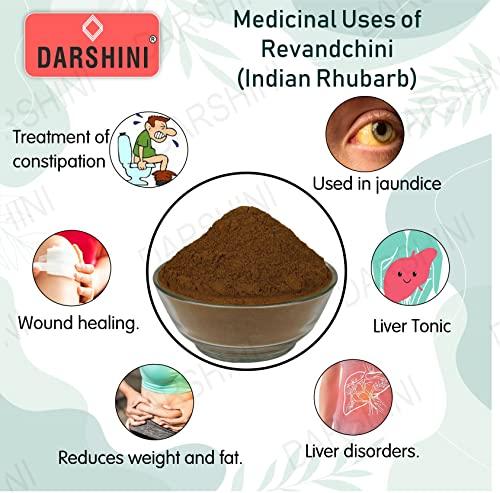 DARSHINI Darshini Revandchini Powder | Revan Chini | Revat Chini | Rheum Emodi | Indian Rhubarb , 200g