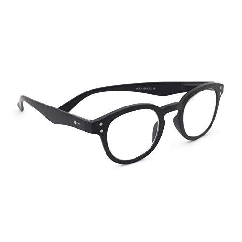 MyRead MyRead(Model 110) Reading Glasses | Spring hinge, Soft Case available | Unisex - Near Vision glasses | Power +2.50D | Black color