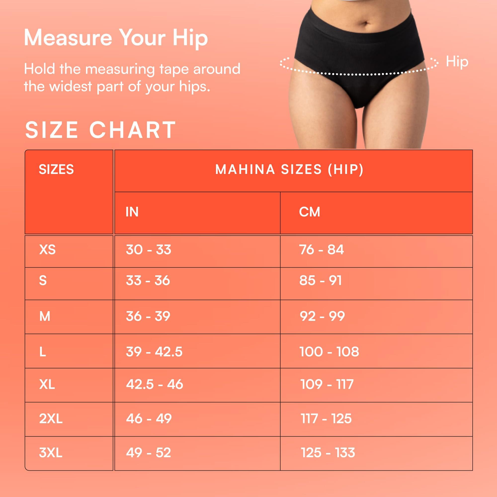 Mahina Mahina Oh So Soft Period Panty for Women & Girls | Modal | Black | High-Rise | Super Heavy Flow Type | Reusable | Leak-Proof | No Pads | Comfy & Super Absorbent | Stain & Rash-Free | Pack of 1