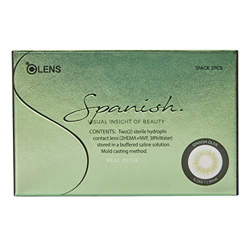 O-LENS O-LENS Spanish Real Brown - Coloured Contact Lens (Monthly Disposable, -1.75 / 2pcs / Real Brown), Natural Looking & Comfy Eye Color Lenses