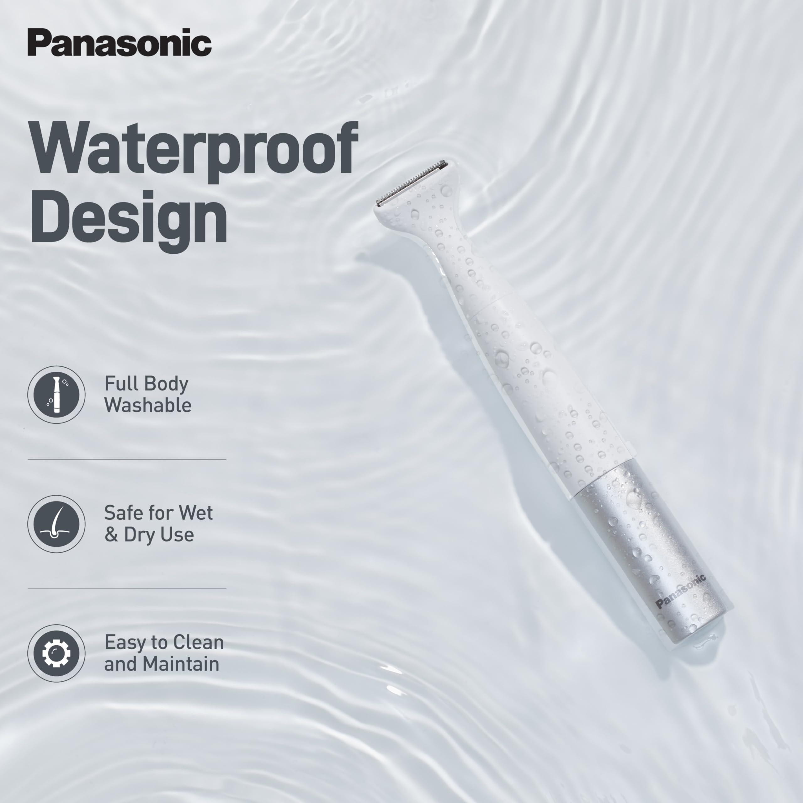 Panasonic Panasonic ES-WV62-H24B Bikini Trimmer and Shaver for Women, 4 Attachments for Gentle Grooming in Sensitive Areas, Waterproof Design