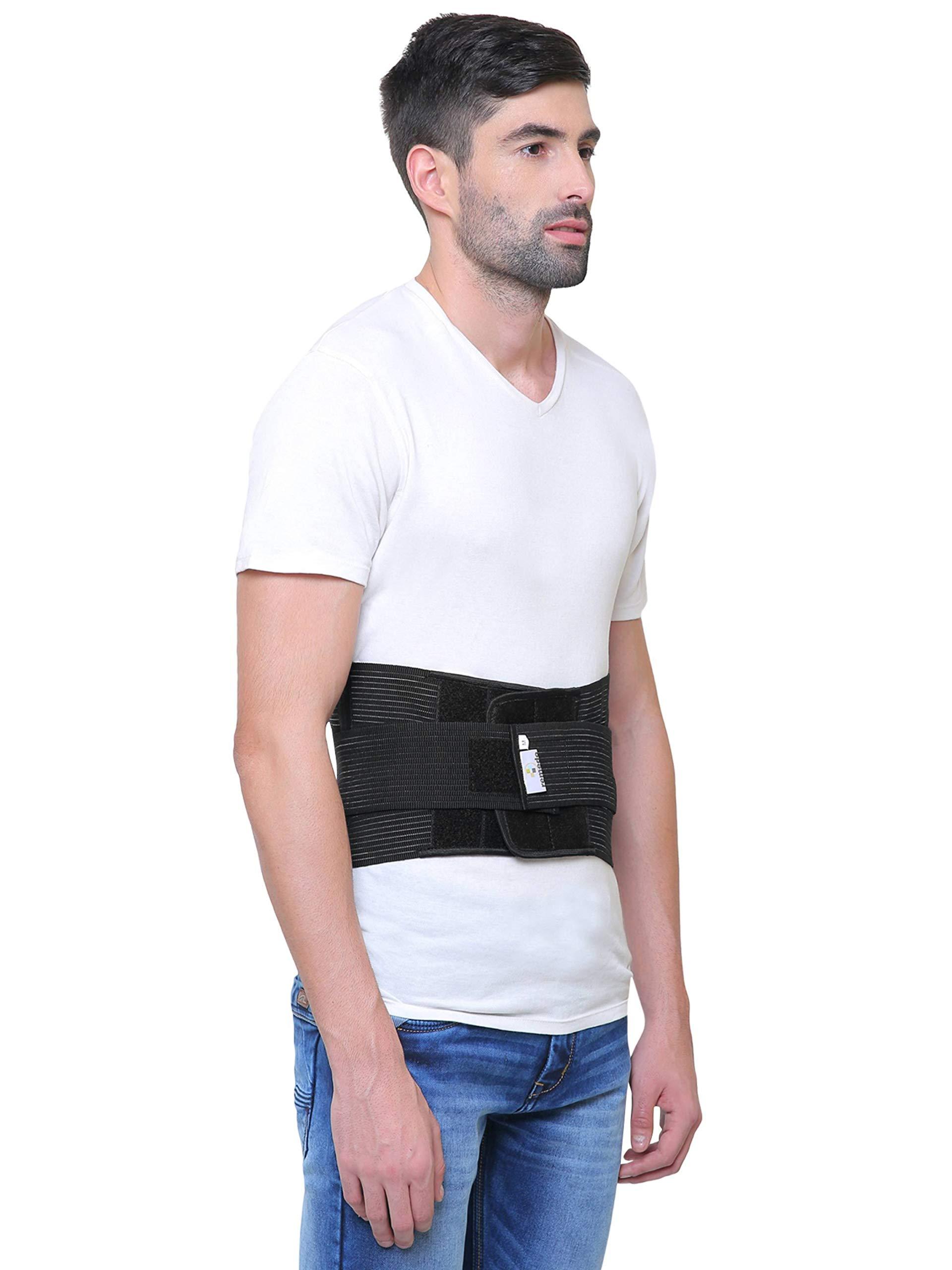 Remedo Remedo Lumbar Support Belt, Medium 32-36 Inches (Black)