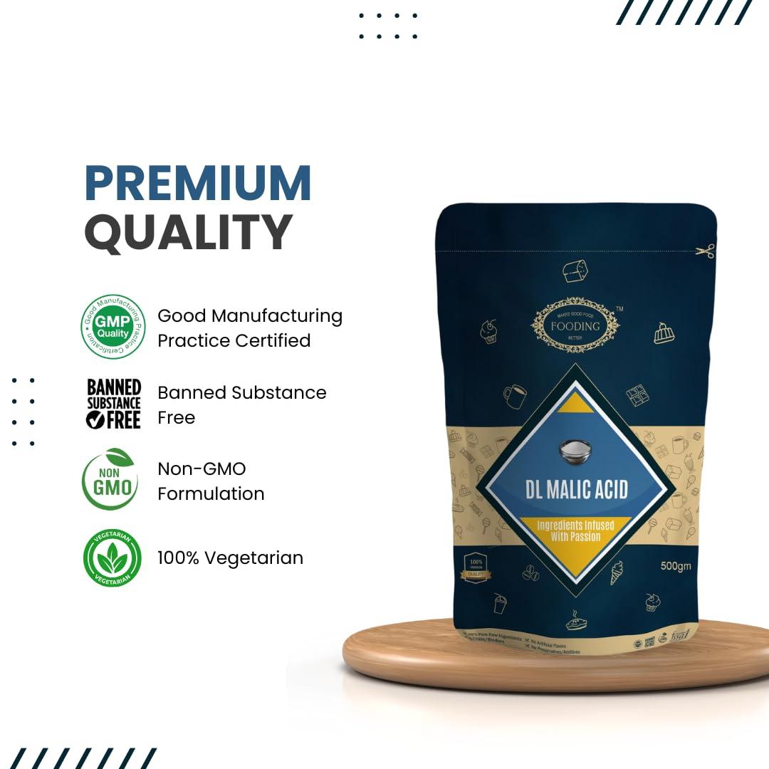 Fooding Fooding DL-Malic Acid Powder - 1 KG