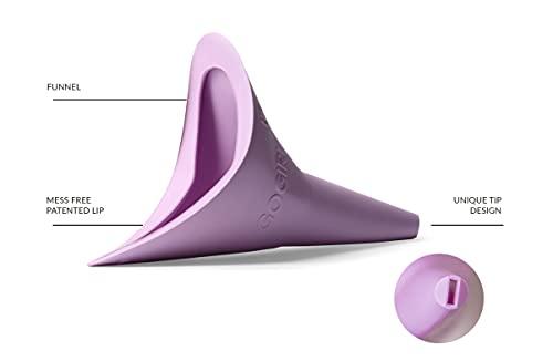 Go Girl GoGirl Female Urination Device (FUD) - #1 FUD Made in The USA. Pee Standing Up! Portable Female Urinal for Women, Soft, Flexible, Reusable, Pee Funnel Medical-Grade Silicone, Patented Design.