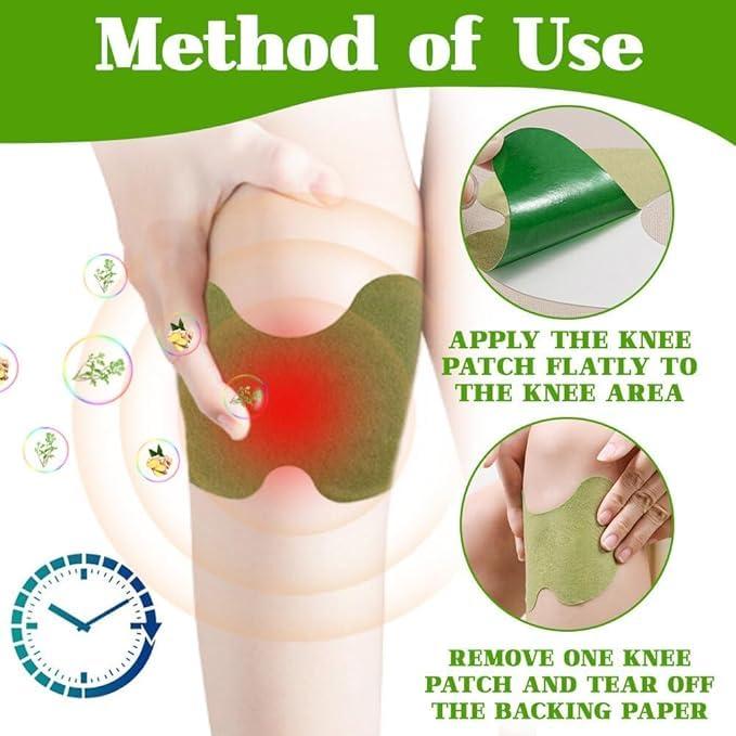 Abgrow Abgrow 100% Natural Knee Pain Relief Patches - Heating Herbal Patches for Back, Shoulder, Neck, Joints - No Side Effect (Pack of 10)