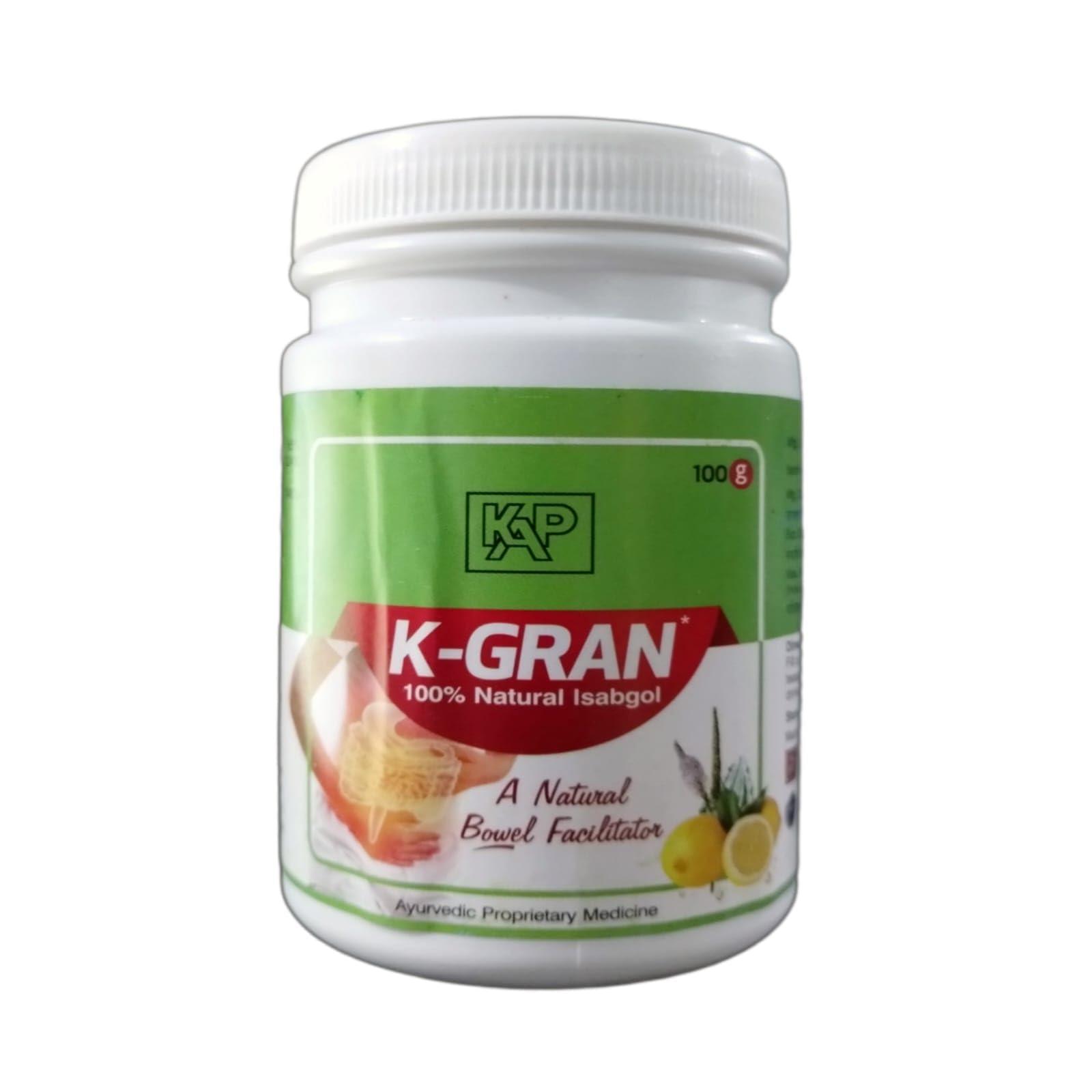 KAPL K-GRAN 100% Natural Isabgol - Psyllium Husk Powder - 100gm | Pack of 2 |Orange Flavour |Effectively Relieves Constipation |Fibre Supplement For Digestion | Vegetarian