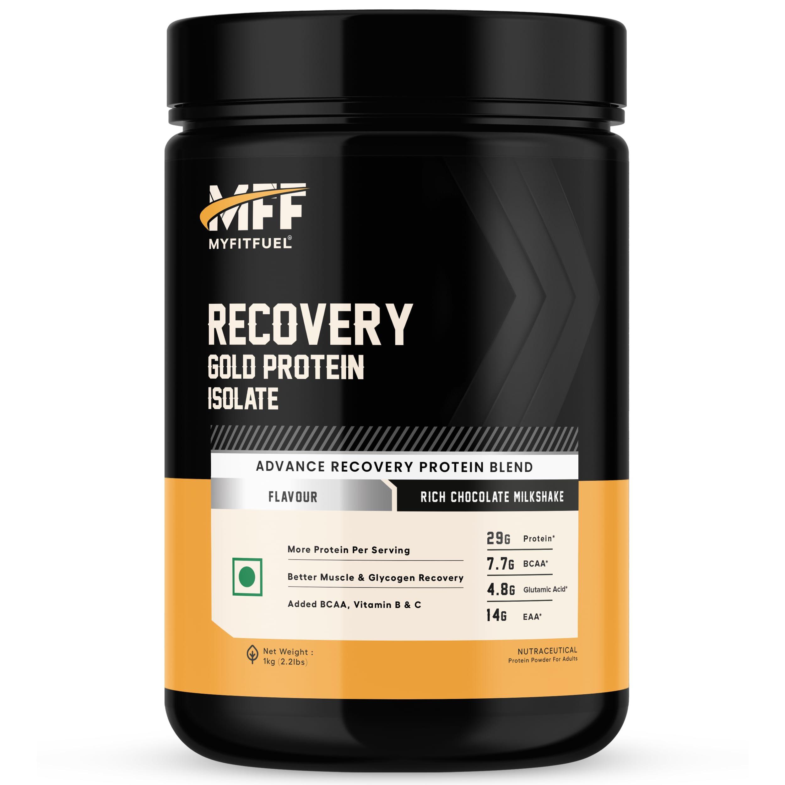 MyFitFuel MyFitFuel MFF Recovery Gold Protein- 1 Kg (2.2 lbs) Rich Chocolate Milkshake