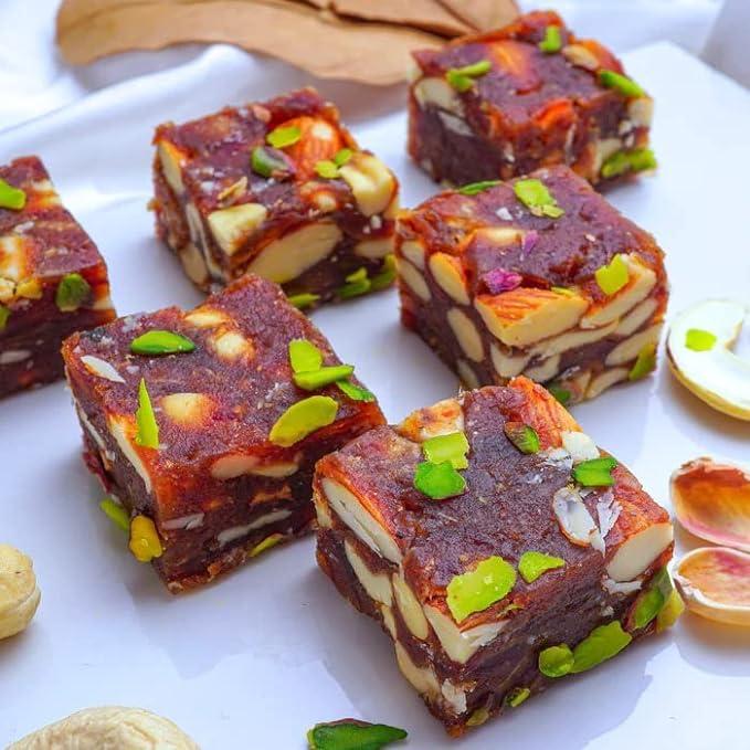 Generic Khajur Dry Fruit Chikki | Dates Chikki | Khajur Pak Mithai | Khajoor Dry Fruits Barfi 500 gm