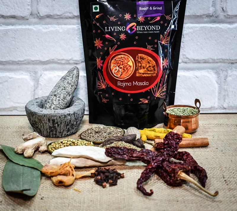 Living Beyond Living Beyond Pre-mixed Whole Spices Sambar Masala & Rajma Masala - (Combo, 100 grams Each)