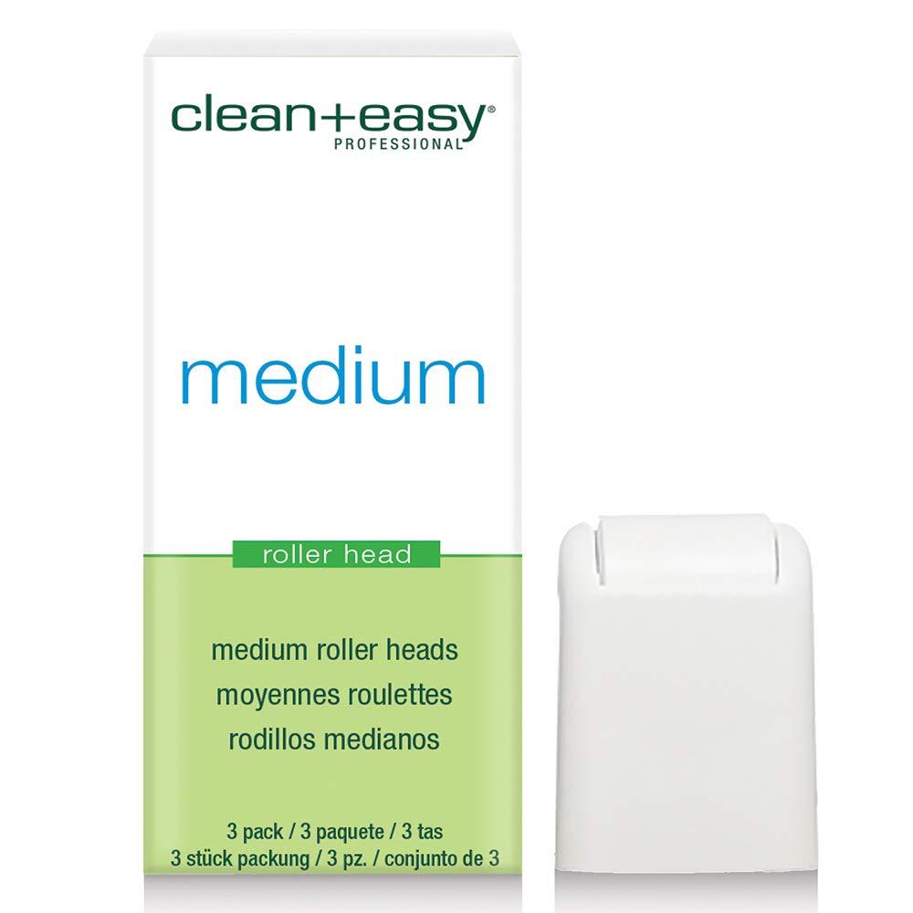 Clean + Easy Clean + Easy Medium Roller head, Bikini Roll-on Waxing System, 3-Pack